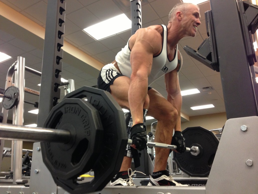 Dallas Steele Doing Squats At The Gym