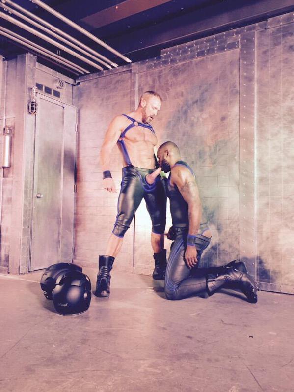 Dallas Steele and Diesel Washington On Set For TitanMen